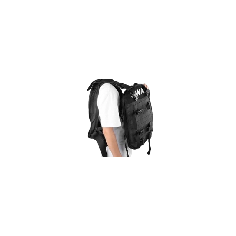 SAC A DOS TRANSFORMABLE EN GILET - NOIR