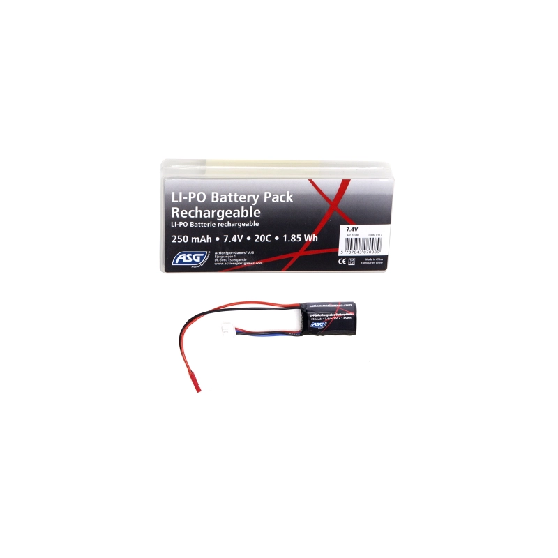 BATTERIE HPA ASG LIPO 250mah 7.4