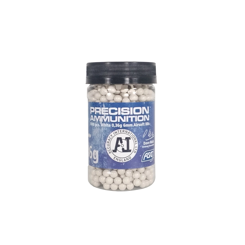 BILLES 0.36G ACCURACY BLANCHES EN POT DE 1000