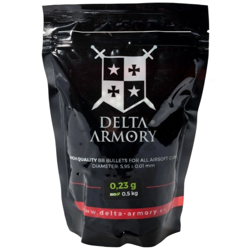 Billes BIO 0.23g en sachet 0.5kg 2174bbs Delta Armory