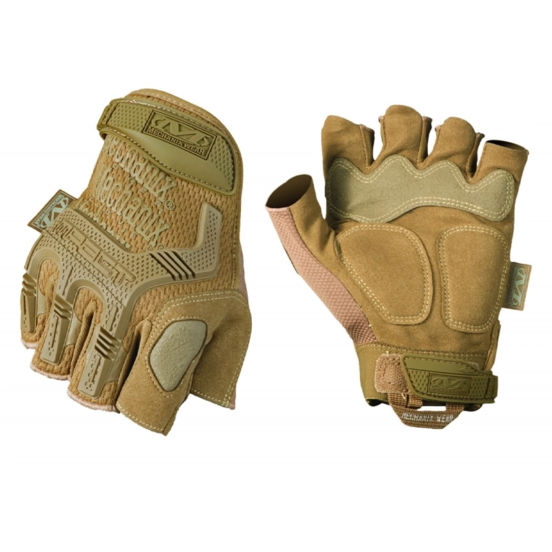 GANTS MECHANIX M-PACT FINGERLESS COYOTE | Taille M