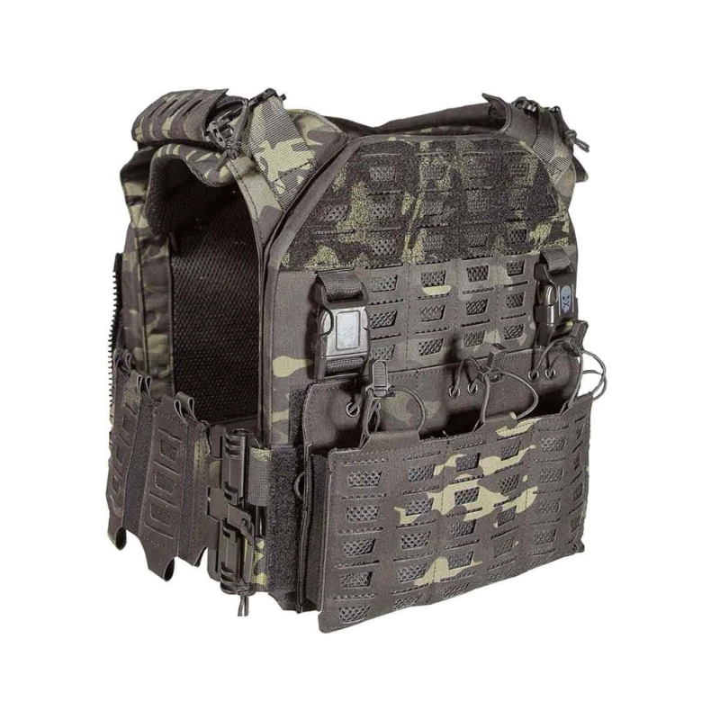 Gilet tactique porte-plaques Drake MK4 - Corso Tactical - MULTICAM BLACK