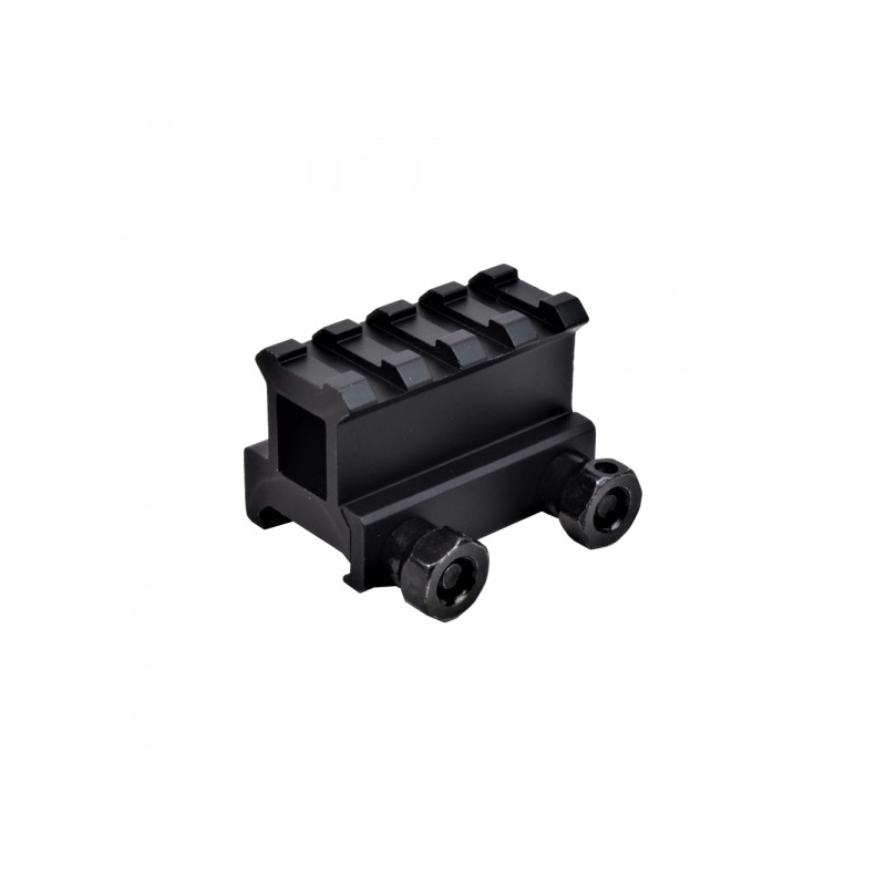 RAIL WEAVER JS-TACTICAL À 4 FENTES, REHAUSSE DE 1 POUCE