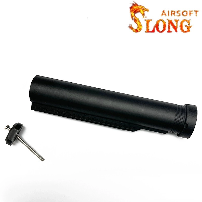 SLONG AIRSOFT tube de crosse polymère pour M4 AEG - Noir
